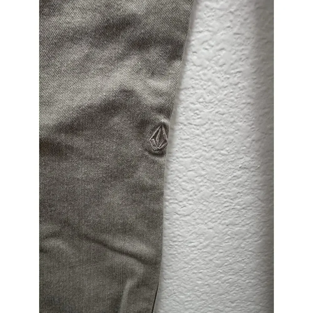 Volcom Vorta Slim Straight Boys' Gray Denim Jeans Size 23 SIze 10 Youth - Picture 3 of 11